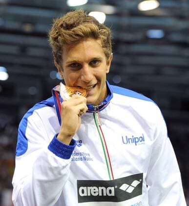Luca Leonardi Italia Bronze Medal 100m Freestyle Men Swimming 32nd LEN European Championships Berlin, Germany 2014 Aug.13 th - Aug. 24 th Day10 - Aug. 22 Photo andreaxstaccioli
