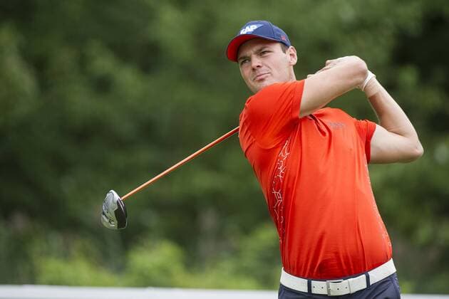 Aug. 22, 2014 - Paramus, New Jersey, U.S - August 22, 2014: Martin Kaymer (GER) tee s off at the 5th hole during the second round of The Barcla s Fed Ex Championship at Ridgewood Country Club in Paramus, NJ. Mandatory Credit: Kostas Lymperopoulos csm GOLF 2014: The Barcla s Fed Ex Championship AUG 22 - ZUMAc04