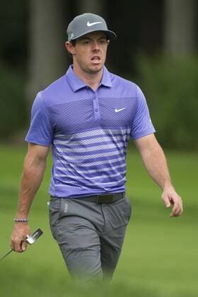 Aug. 22, 2014 - Paramus, New Jersey, U.S - August 22, 2014: Rory McIlroy (NIR) walks down the fairway during the second round of The Barcla s Fed Ex Championship at Ridgewood Country Club in Paramus, NJ. Mandatory Credit: Kostas Lymperopoulos csm GOLF 2014: The Barcla s Fed Ex Championship AUG 22 - ZUMAc04