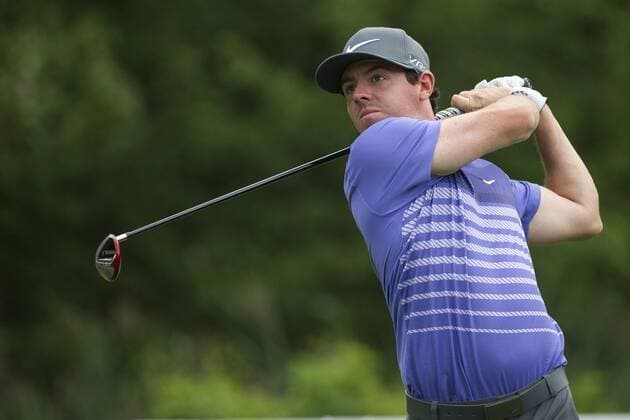 Aug. 22, 2014 - Paramus, New Jersey, U.S - August 22, 2014: Rory McIlroy (NIR) tee s off at the 5th hole during the second round of The Barcla s Fed Ex Championship at Ridgewood Country Club in Paramus, NJ. Mandatory Credit: Kostas Lymperopoulos csm GOLF 2014: The Barcla s Fed Ex Championship AUG 22 - ZUMAc04