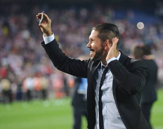 2014-08-22 Atletico de Madrid vs Real Madrid - Estadio Vicente Calderon - Madrid - Liga BBVA - Coach Diego Simeone 