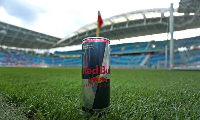 22.08.2014, Fussball 2. Bundesliga Saison 2014 15 , 3. Spieltag, RB Leipzig , in der Red Bull Arena Leipzig. Red Bull Dose am Spielfeldrand 