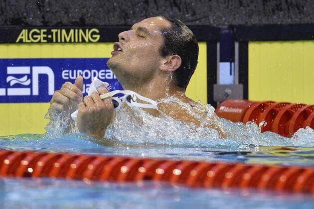Florent Manaudou France 50m freestyle men Gold MEdal Swimming 32nd LEN European Championships Berlin, Germany 2014 Aug.13 th - Aug. 24 th Day12 - Aug. 24 Photo Andrea Staccioli Deepbluemedia Insidefoto andreaxstaccioli