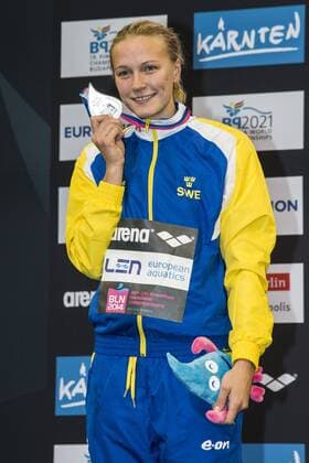 SJOESTROEM Sarah SWE Silver Medal 50m Freestyle Women Final 32nd LEN European Championships Berlin GiorgioxScala DBM