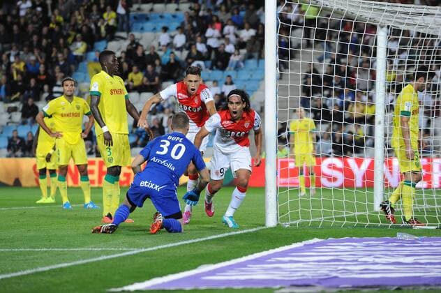 RADAMEL FALCAO - LUCAS OCAMPOS - BUT - ATTITUDE - JOIE FOOTBALL : FC Nantes vs AS Monaco FC - Ligue 1 - 24 08 2014 N.LeGouic FEPx 