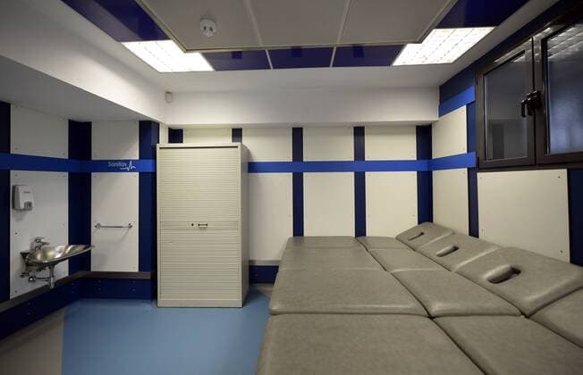 Physiostation der Heimmannschaft Real Madrid, Stadion Estadio Santiago Bernabeu des Vereins Real Madrid, Chamartin, Madrid, Spanien