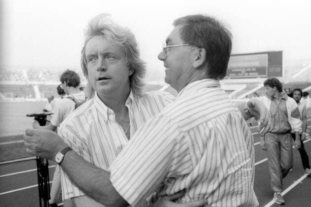 Trainer Winfried Schäfer und Präsident Roland Schmider (beide Karlsruher SC)