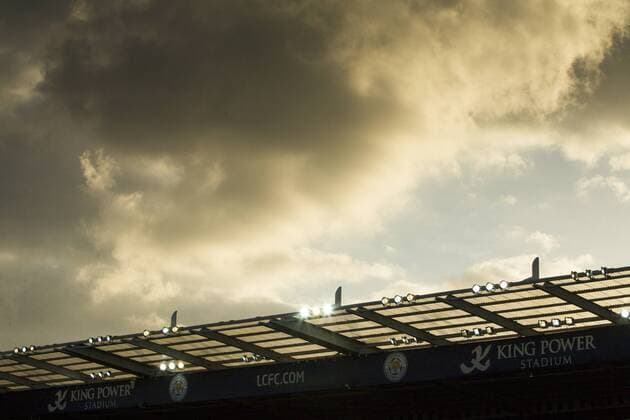26.08.2014. Leicester, England. Capital One Cup 2nd Round. Leicester City. General view of the King Power Stadium before kick-off showing the storm clouds rolling in for a possible wet evening. xGrahamxWilsonx  ActionPlus11554342