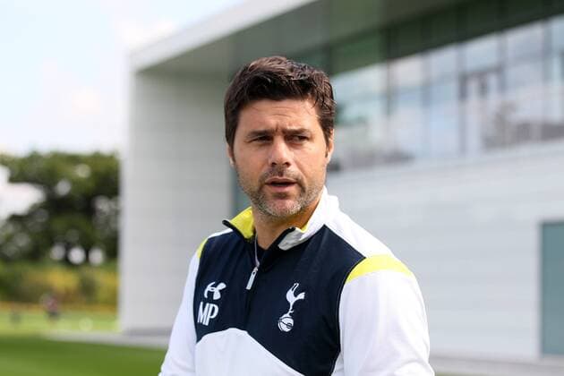 Tottenham s Mauricio Pochettino during training - Europa League Training - Tottenham Hotspur Training Centre - England - 27th August 2014 - Picture David Klein Sportimage EDITORIAL USE ONLY. No use with unauthorised audio, video, data, fixture lists, club league logos or live services. Online in-match use limited to 120 images, no video emulation. No use in betting, games or single club league player publications.