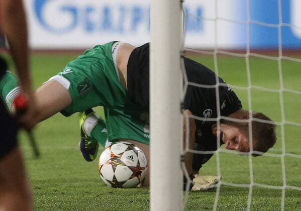Sofia, PFC Ludogorez Rasgrad - Steaua Bukarest Cosmin Moti PFC Ludogorets like goalkeeper during match 
