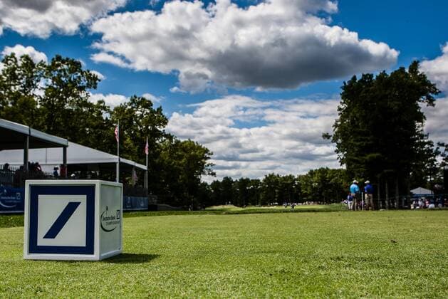 August 29, 2014: A look down the 17th fairway during the first round of the Deutsche Bank Championship at TPC Boston in Norton, MA. GOLF: AUG 29 PGA Golf Herren - Deutsche Bank Championship - First Round Icon140829056 EDITORIAL USE ONLY