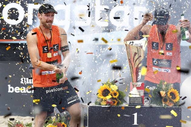 Deutsche Meisterschaft Beachvolleyball, Timmendorfer Strand: Kay Matysik Jonathan Erdmann - Deutsche Meister 2014 xHOCHxZWEIx