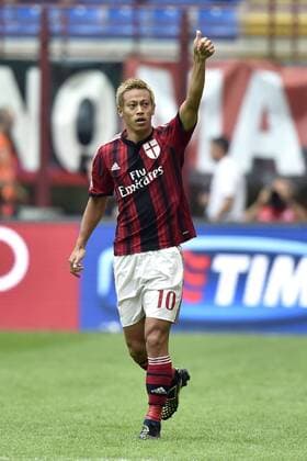 Keisuke Honda Milan . Goal celebration - Mailand 31-08-2014 Stadio Giuseppe Meazza, Football Calcio Serie A AC Mailand vs Lazio Rom andreaxstaccioli