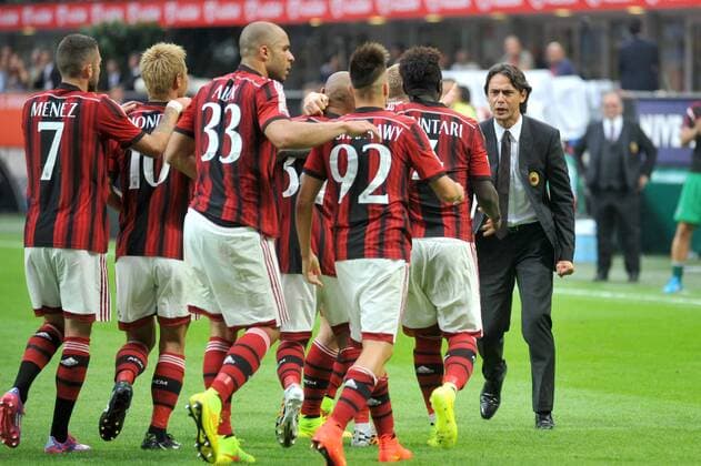 FILIPPO INZAGHI, SQUADRA - Serie A 2014 2015 - AC Milan - Lazio Roma -