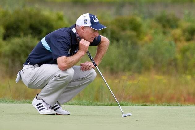Aug. 31, 2014 - Norton, Massachusetts, United States - August 31, 2014: Jim Furyk at the second hole hole during the third round of the Deutsche Bank Championship at TPC Boston. Anthony Nesmith CSM GOLF 2014: Deutsche Bank Championship AUG 31 - ZUMAc04