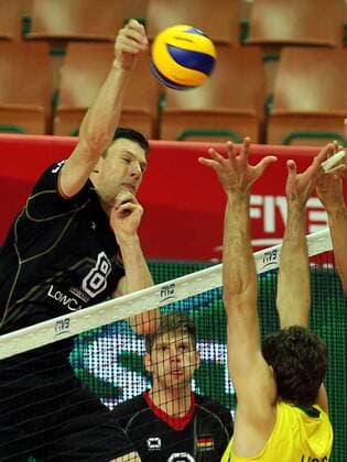 01.09.2014 Katowice(Poland) FIVB Men s Volleyball World Championship Brasil-Germany Pool D Marcus Böhme (L) Germany : 