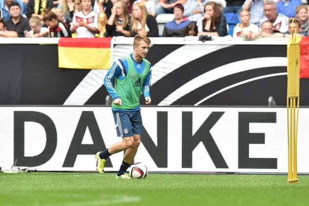 Fußball Training der deutschen Nationalmannschaft am 01.09.2014 in der Esprit arena in Düsseldorf Marco Reus ( Deutschland )