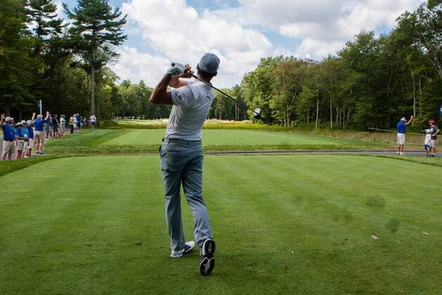 September 1, 2014: Will MacKenzie tees off at 4 during the final round of the Deutsche Bank Championship at TPC Boston in Norton, MA. GOLF: SEP 01 PGA Golf Herren - Deutsche Bank Championship - Final Round Icon19086665 EDITORIAL USE ONLY