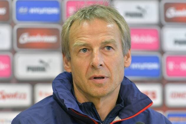 US national team coach Juergen Klinsmann attends a news conference prior to the soccer friendly match Czech Republic vs USA on September 2, 2014 in Prague, Czech Republic. (CTKxPhoto MichalxDolezal) CTKPhotoOF201409020845101  dol 002
