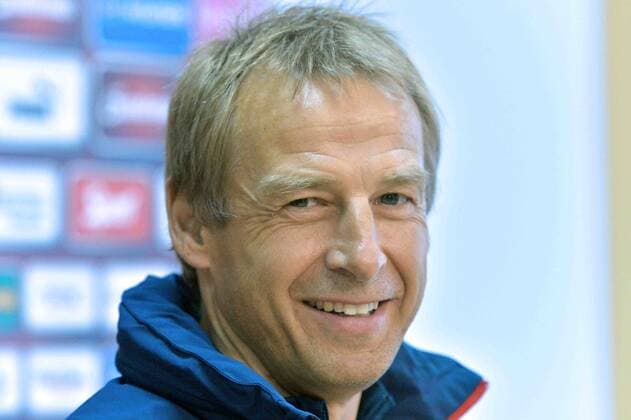 US national team coach Juergen Klinsmann attends a news conference prior to the soccer friendly match Czech Republic vs USA on September 2, 2014 in Prague, Czech Republic. (CTKxPhoto MichalxDolezal) CTKPhotoOF201409020845001  dol 001