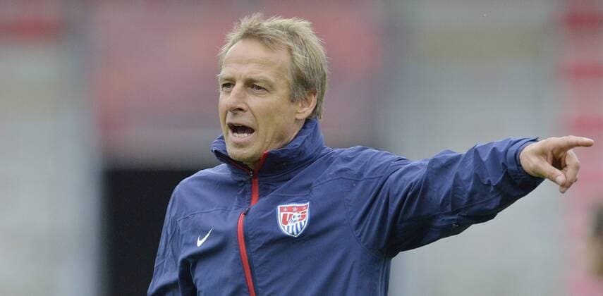 US national team trains prior to the soccer friendly match Czech Republic vs USA on September 2, 2014 in Prague, Czech Republic. Pictured coach Juergen Klinsmann. (CTKxPhoto MichalxDolezal) CTKPhotoOF201409020845901  dol 007