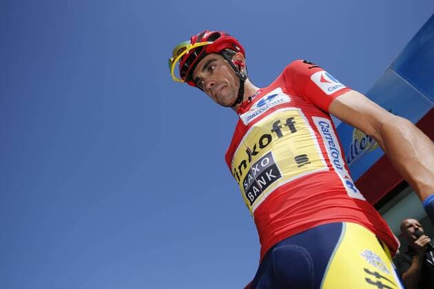 - PAMPLONA, SPAIN: Spanish Alberto Contador of Tinkoff-Saxo pictured at the eleventh stage of the 69th edition of the La Vuelta cycling race, 151 km from Pamplona to Santuario de San Miguel de Aralar, Spain, Wednesday 03 September 2014. YUZURUxSUNADA  premiumd 20316282