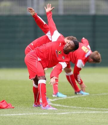 SOCCER - UEFA EURO 2016 quali, AUT vs SWE, preview VIENNA,AUSTRIA,03.SEP.14 - SOCCER - UEFA European Championship 2016, qualification, ÖFB international match, Austria vs Sweden, preview, training national team AUT. Image shows David Alaba (AUT). 