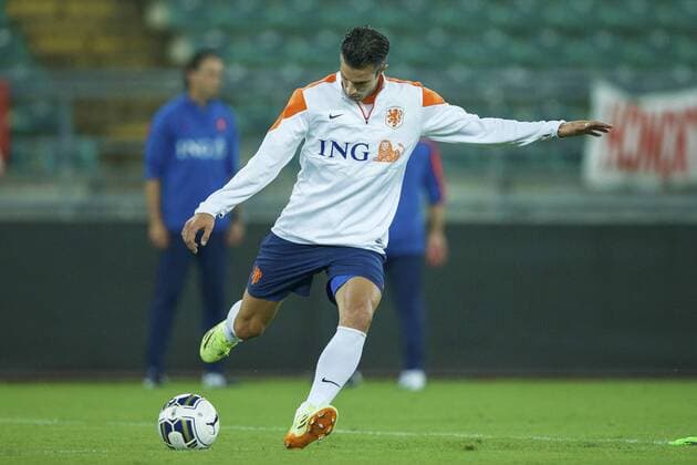 Robin van Persie of Holland during the training session of The Netherlands in Bari on September 3, 2014 in Bari, Italy. Netherlands Training session in Bari 2014 2015 xVIxxIVx 2600630