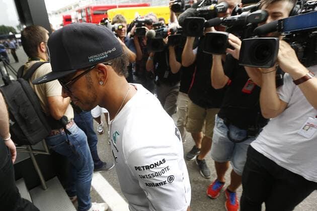 Motorsports: FIA Formula One World Championship 2014, Grand Prix of Italy, 44 Lewis Hamilton (GBR, Mercedes AMG Petronas F1 Team), xHOCHxZWEIx