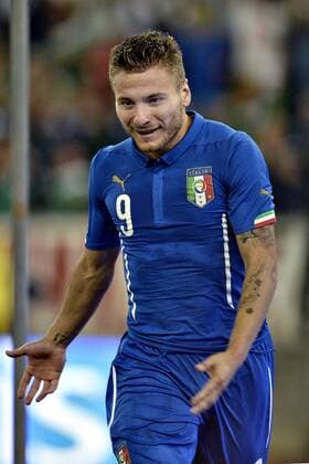 Db Bari 04 09 2014 - Freundschaftsspiel Italien vs Niederlande: Torjubel Ciro Immobile 
