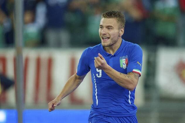 Ciro Immobile of Italy during the friendly match between Italy and The Netherlands on September 4, 2014 at Stadio San Nicola in Bari, Italy. Italy v Netherlands International Friendly 2014 2015 xVIxxIVx 2603999