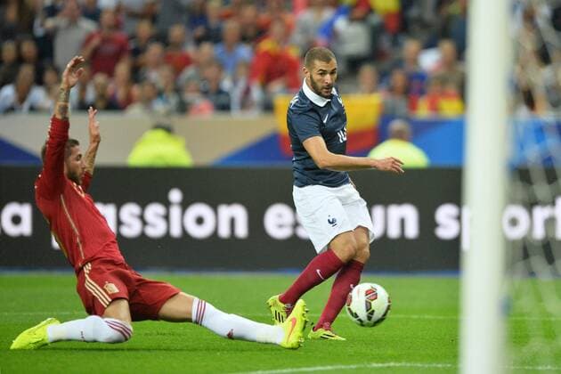 Karim Benzema (fra) - Sergio Ramos (esp) NEWS : France vs Espagne - Friendly Match - 04 09 2014 AnthonyBIBARD FEP Panoramic 