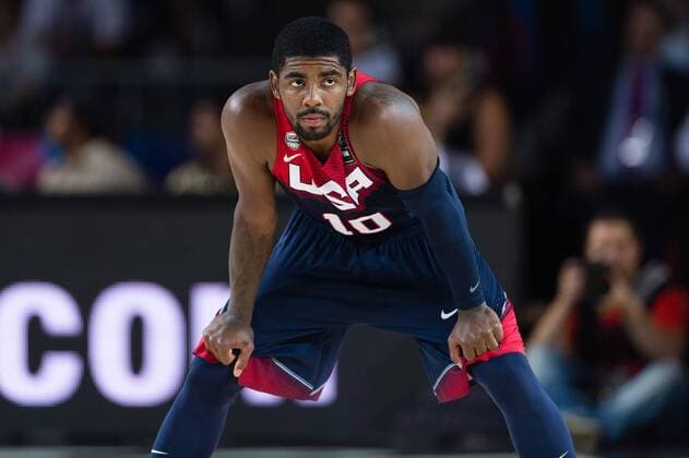 BILBAO- Basketball WM, USA vs Dominikanische Republik: Kyrie Irving - Basketball WM, USA vs Dominikanische Republik. 