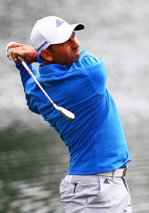 September 05 2014: Sergio Garcia with the approach shot from the 18th fairway during the second round of the BMW Championship PGA Golf Herren Tour at Cherry Hills Country Club in Englewood, CO. GOLF: SEP 05 PGA Golf Herren - BMW Championship - Second Round Icon140905155 EDITORIAL USE ONLY