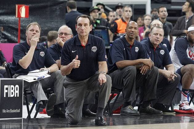 USA s coach Mike Krzyzewski during 2014 FIBA Basketball World Cup Round of 16 match.September 6,2014.  (2014090699)
