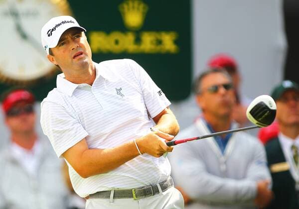 September 06 2014: Ryan Palmer tees off from the 1st tee box during the third round of the BMW Championship PGA Golf Herren Tour at Cherry Hills Country Club in Englewood, CO. GOLF: SEP 06 PGA Golf Herren - BMW Championship - Third Round Icon140906008 EDITORIAL USE ONLY