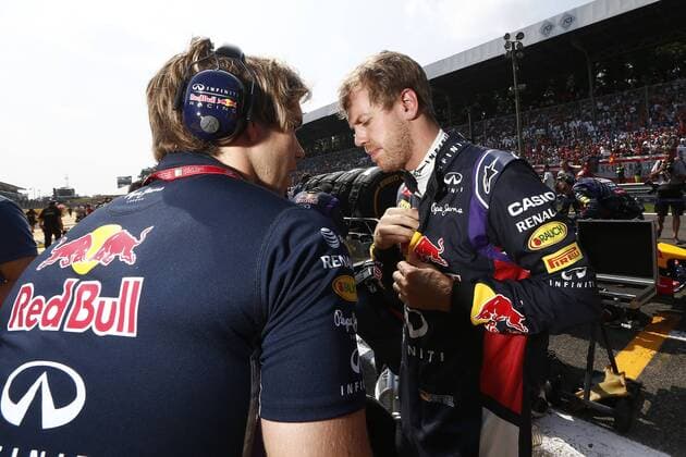Motorsports: FIA Formula One World Championship 2014, Grand Prix of Italy, 1 Sebastian Vettel (GER, Infiniti Red Bull Racing), xHOCHxZWEIx