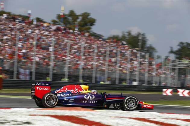 Motorsports: FIA Formula One World Championship 2014, Grand Prix of Italy, 1 Sebastian Vettel (GER, Infiniti Red Bull Racing), xHOCHxZWEIx