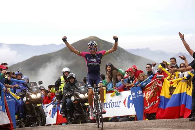 2014, Vuelta a Espana, tappa 15 Oviedo - Lagos de Covadonga, Lampre - Merida 2014, Niemec Przemyslaw, Lagos de Covadonga 