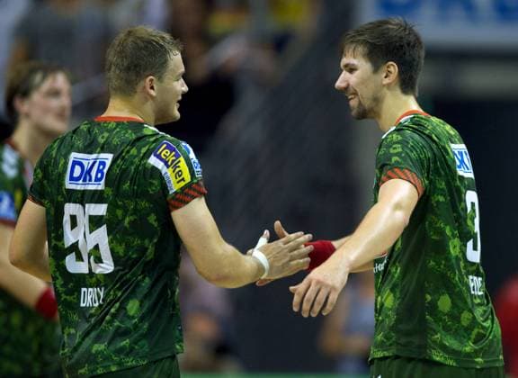 Handball 1.Bundesliga HBL 07.09.2014 Berlin Max Schmeling Halle Fuechse Füchse Berlin geg VfL Gummersbach 30:27 Paul DRUX 95 Fuechse Fabian WIEDE 3 Fuechse