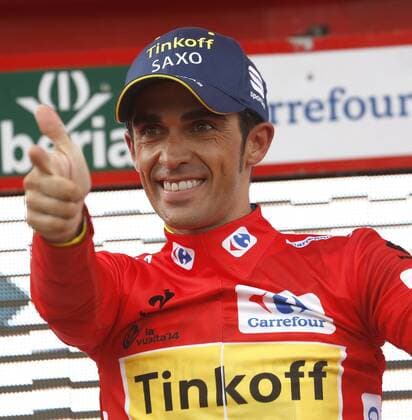 RADSPORT - LA VUELTA (Spanien-Rundfahrt) 2014 - 07.09.2014, 15. ETAPPE - Oviedo > Lagos de Covadonga, ALBERTO CONTADOR (ESP TINKOFF - SAXO), -