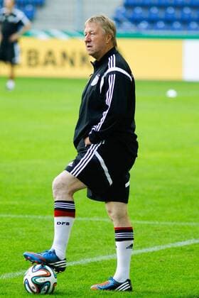 Trainer Horst Hrubesch (Deutschland) - Abschlusstraining Deutschland U 21 in der MDCC Arena in Magdeburg - Deutschland, Fußball, Mann, Männer,08.09.2014