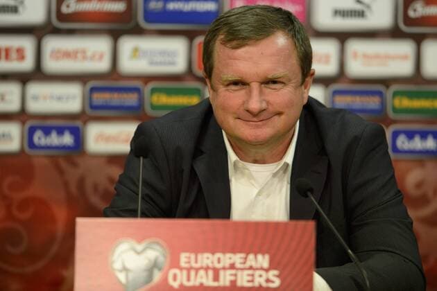 Pavel Vrba, coach of Czech Republic, pictured during the press conference before the Czech Republic vs Netherlands qualification match for football European Cup, Prague, Czech Republic, September 8, 2014. (CTKxPhoto MichalxKamaryt) CTKPhotoOF201409081222401  kmt 3