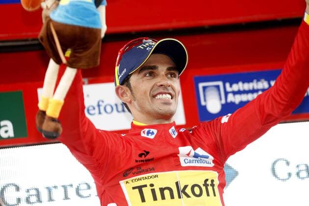 2014, Vuelta a Espana, San Mart, Alberto Contador gewinnt die 16. Etappe der Vuelta 