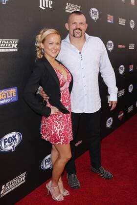 Heidi Northcott Liddell, Chuck Liddell CELEBRITES : Premiere d Ultimate Fighter (FOX) - Hollywood - 09 09 2014 ChrisElise PanoramicUSA 