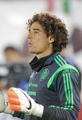 Sept. 9, 2014 - Commerce City, Colorado, U.S - Mexican National Team Goalie GUILLERMO OCHOA warms up before the start of the game during the 1st. half at Dicks Sporting Goods Park Tuesday night . Mexico beats Bolivia 1-0 in an Int l Friendly match. Soccer 2014 - Mexico beats Bolivia 1-0 - ZUMAav4_
