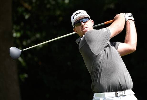 Hunter Mahan drives No. 3 during the first round of the PGA Golf Herren Tour Championship on September 11, 2014 at East Lake Golf Club in Atlanta. The sport s top players are competing for a chance to win the FedExCup and a $10 million bonus.  AJP2014091117