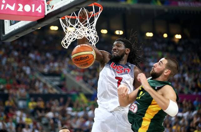 Barcelona, 11.09.2014 - WM 2014 - USA vs Litauen - Kenneth Faried - 
