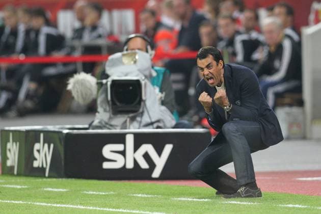 Trainer Robin Dutt (SV Werder Bremen) Bayer 04 Leverkusen vs SV Werder Bremen --- Fussball --- 1. Bundesliga --- 3. Spieltag --- 12.09.2014 EP_jse