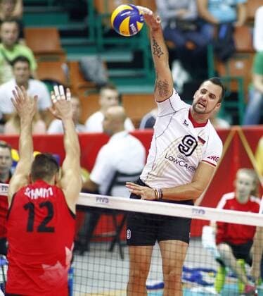 14.09.2014 - Katowice . Volleyball WM, Deutschland vs Kanada:. Georg Grozer .  140914WAN148